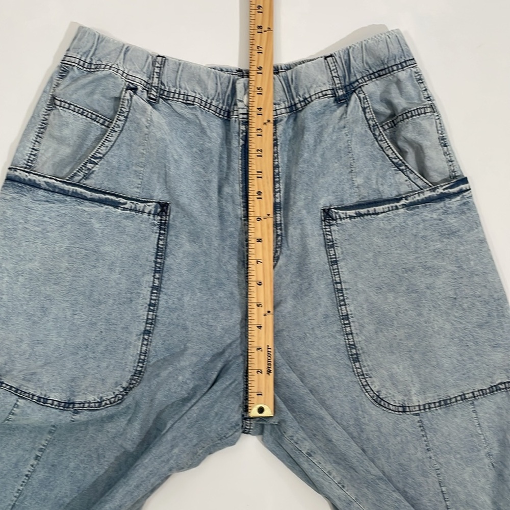 We The Free Light Blue Wide Leg Flare Jeans - Picture 9 of 15